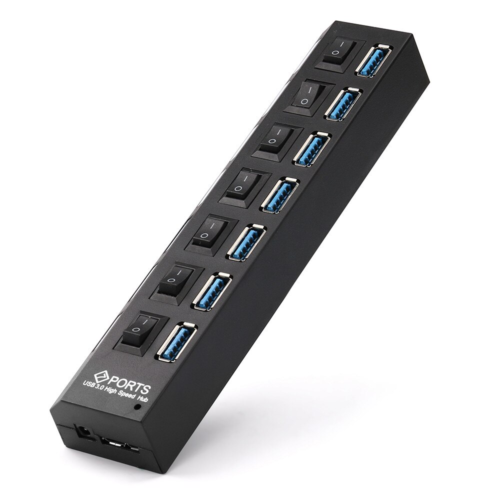 4/7 Port Hi-Speed Usb 2.0 Hub + Power Adapter Voor Pc Laptop Computer Computer Power Adapter Usb Hub