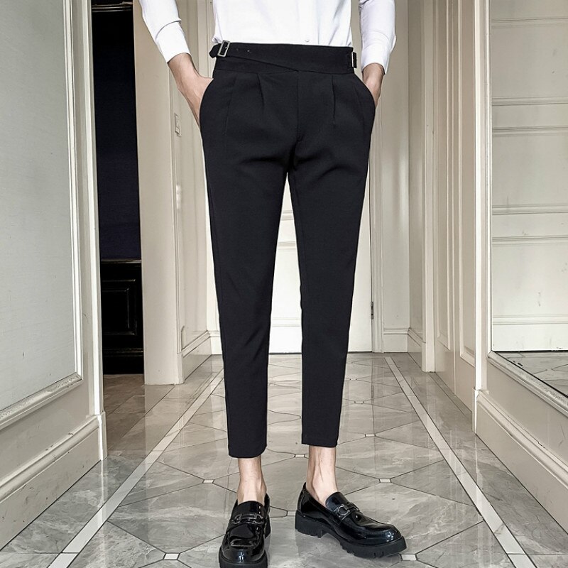 White Wedding Dress Pants for Men Business Suit Pant Casual Slim Fit Formal Pants Pantalon Costume Men's Suit Trousers