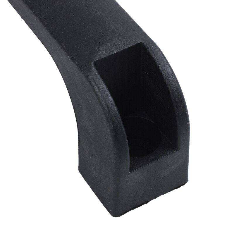 Door Cabinet Black Plastic Rectangular Pull Handle 5.2"