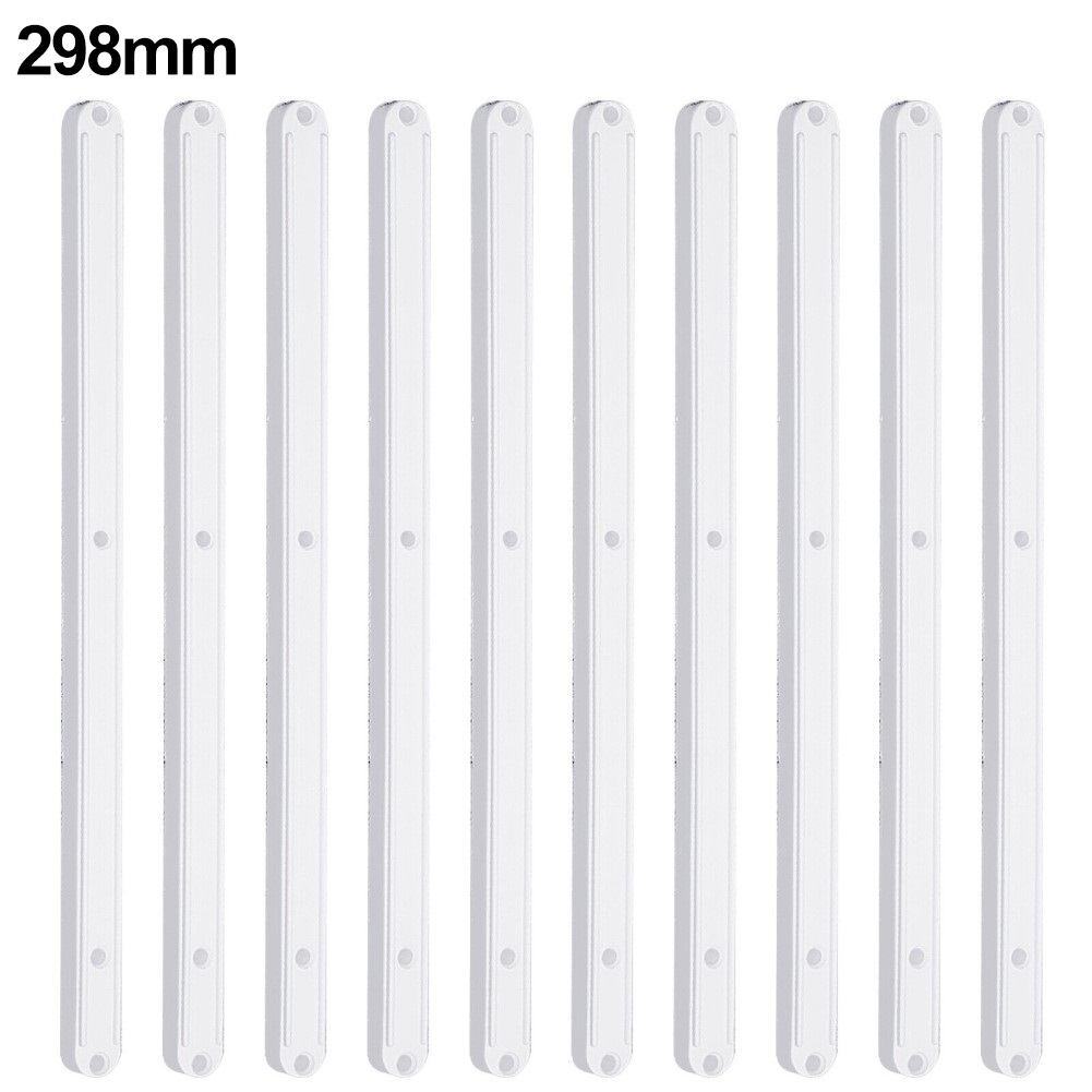10pcs Drawer Runners 180/235/298mm Plastic Draw Rail Plastic Drawer Slides For Drawers Cabinets Home Improvement Parts: Silver