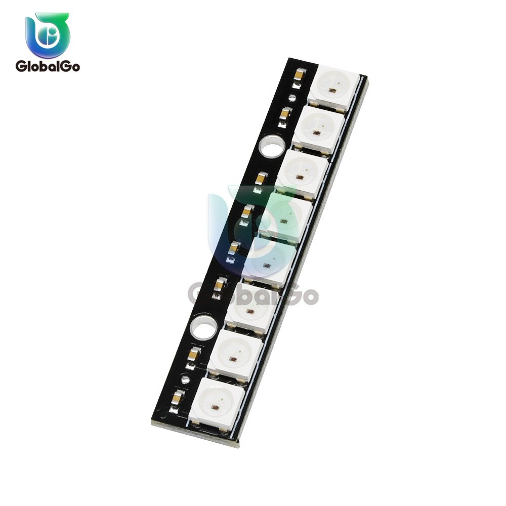 WS2812 LED Chip 5050 SMD RGB DC5V DIY RGB LED Ring Round Modules LED Circle Light Lamp: 8 bit