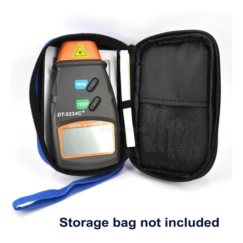 Handheld Electric Digital Display Portable LCD Screen Counter RPM Speed Measurement Photo Tachometer