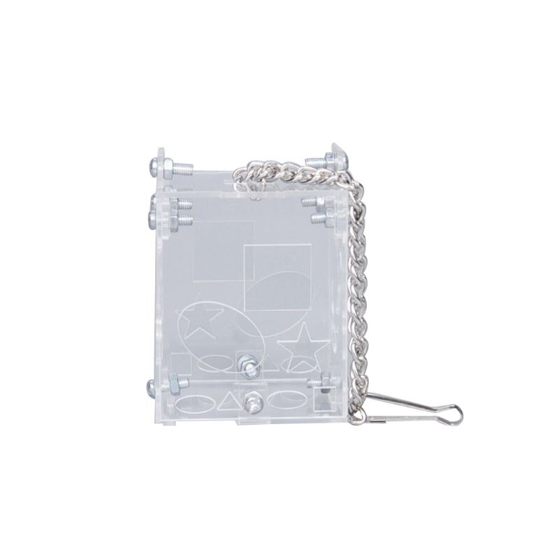 Diy Montage Papegaai Intelligentie Feeder Vogel Zaad Voedsel Foerageren Speelgoed Acryl Box