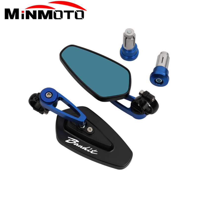 Espejo retrovisor CNC para manillar de motocicleta, espejos retrovisores para Bandit S650 600 650 1200 1250 1250S: Lavanda