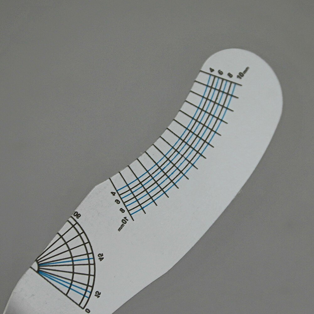 Reusable Curling Degree Measuring Makeup Tool Styling Penciling Eyebrow Portable Positioning Setting Eyelash Ruler