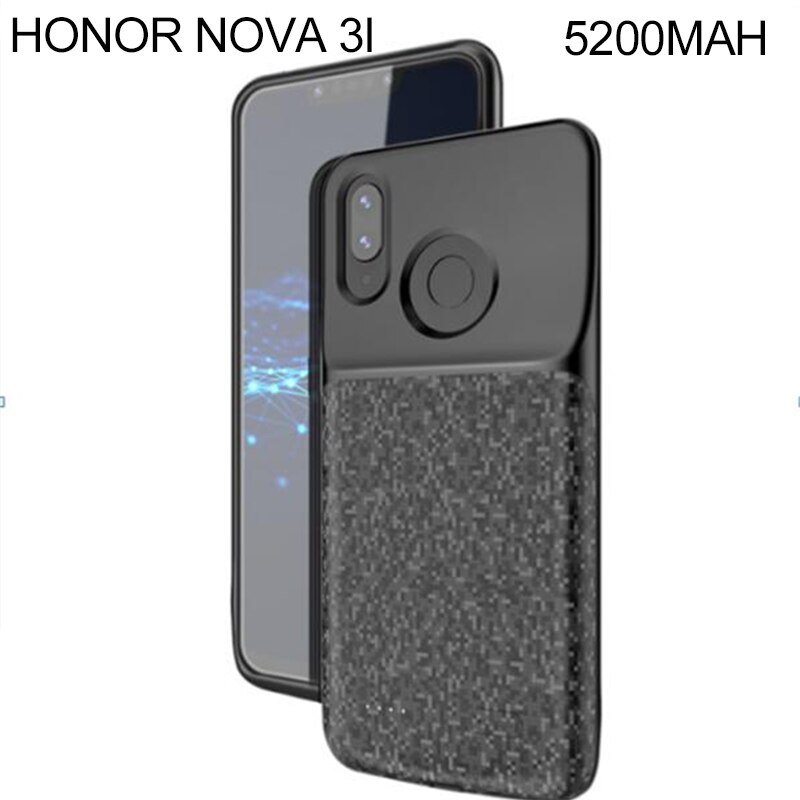 Funda de cargador de batería para Huawei Honor 8 8x9 9x 10lite Mate 20, funda de cargador de Banco de energía ultraligera para Huawei Nova 3 Play P20 P30