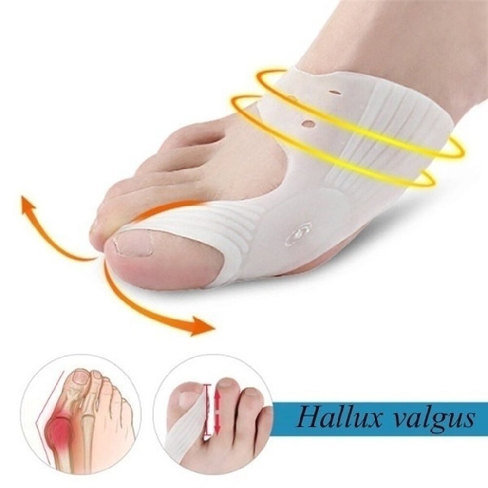 2 Pcs Teen Separator Hallux Valgus Teen Correctie Apparaat Teen Straightener Crooked Teen Hallux Aanpassing Correctie Voet Care Tool