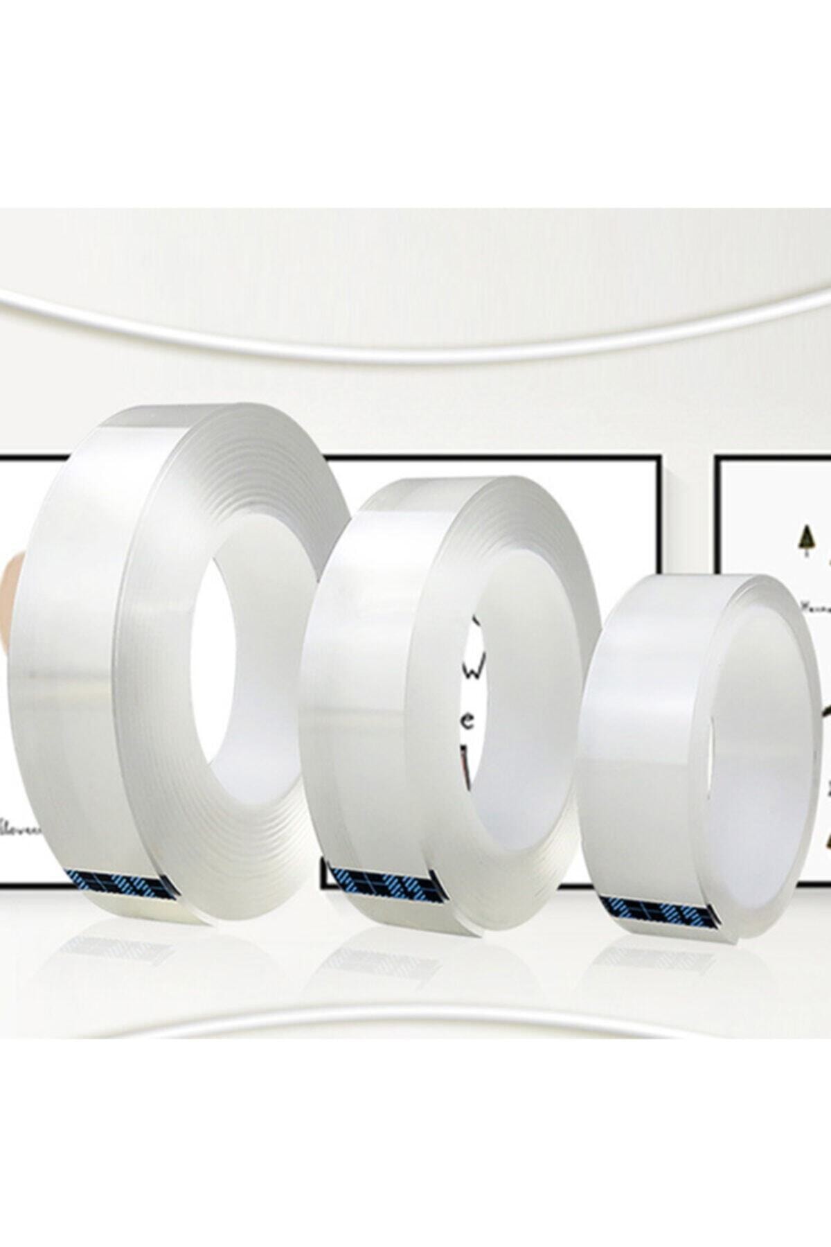 Nano magic Tape Double Sided Tape Transparent NoTrace Reusable Waterproof Adhesive Tape Cleanable Home gekkotape