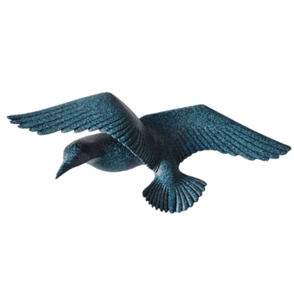 Décorations murales de la mouette en résine | 5 Styles disponibles, chambre à coucher, décoration murale de la maison: E Blue