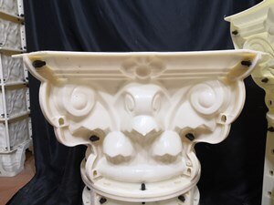 30cm (11.8in, Internal Diameter)ABS Multi Pattern Durable Round Concrete Roman Pillar TOPMold with Beak, Leaves &Plain Embossing: GG-1030
