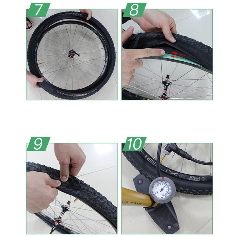 Ruban de jante pour vélo, bande Tubeless, 16mm 18mm 29mm 33mm de large en option, 10m G99D