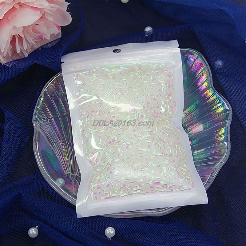 Bolas de Slime Sound Sprinkles para masa viscosa, suministros de masa viscosa, accesorios de colgantes para lodo esponjoso, arcilla, 10g por paquete: Blanco