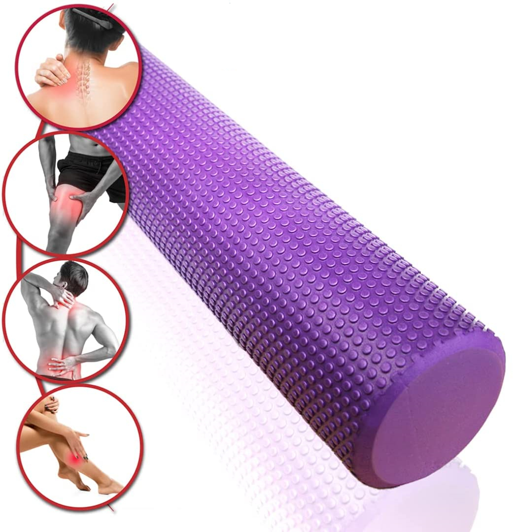 (Color aleatorio enviado) Mini rodillo de espuma para Yoga, rodillo de masaje EVA para Pilates, Fitness, gimnasio, columna de masaje muscular, herramienta de automasaje