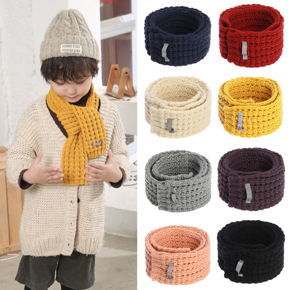 Winter warme babysjaals zachte comfortabele kindersjaals jongens meisjes halsslabbetjes kinderen gebreide kraaglus halsdoek accessoires