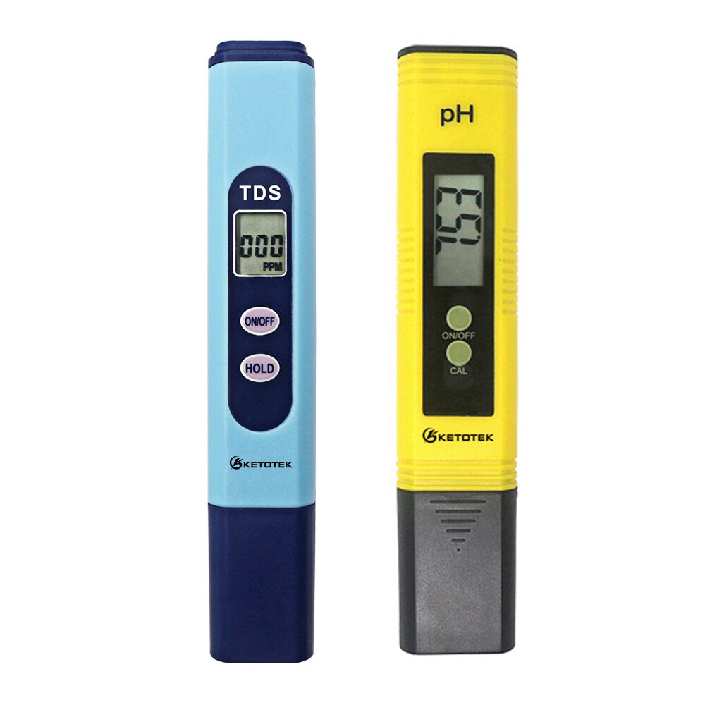 Digital PH Meter 0.00-14.0 Automatic Calibration High Accurate 0.01 TDS Tester 0-9990 ppm for Water Test: TDS and Ph meter