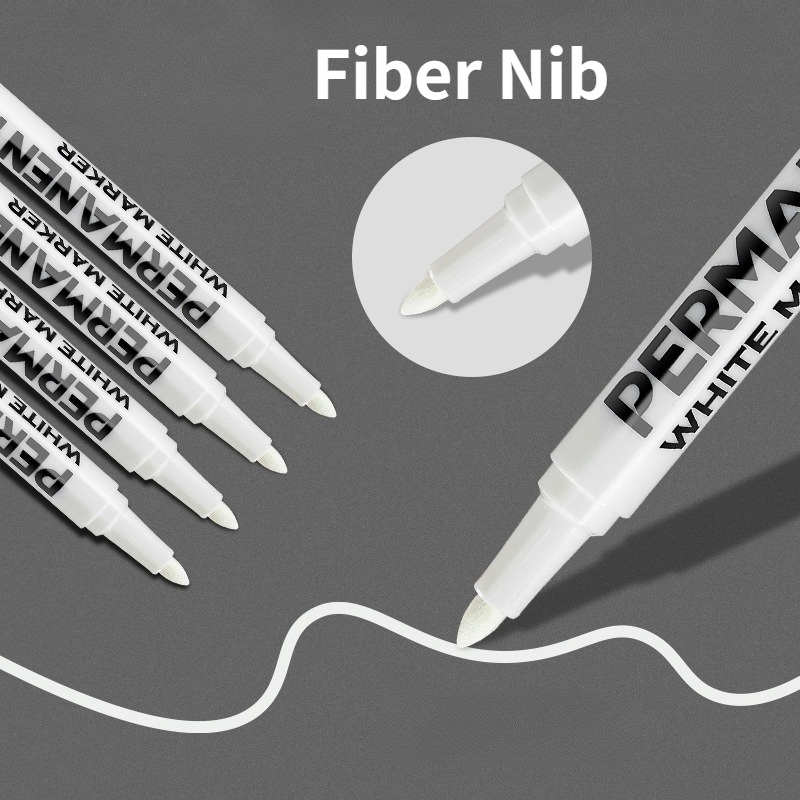 1/3/6 szt. Białe Markery Pisaki Akrylowe robić Malowania Kamieni Ceramiki Szkła Opon Metalu Płótna Wodoodporne Malowanie Białe Markery