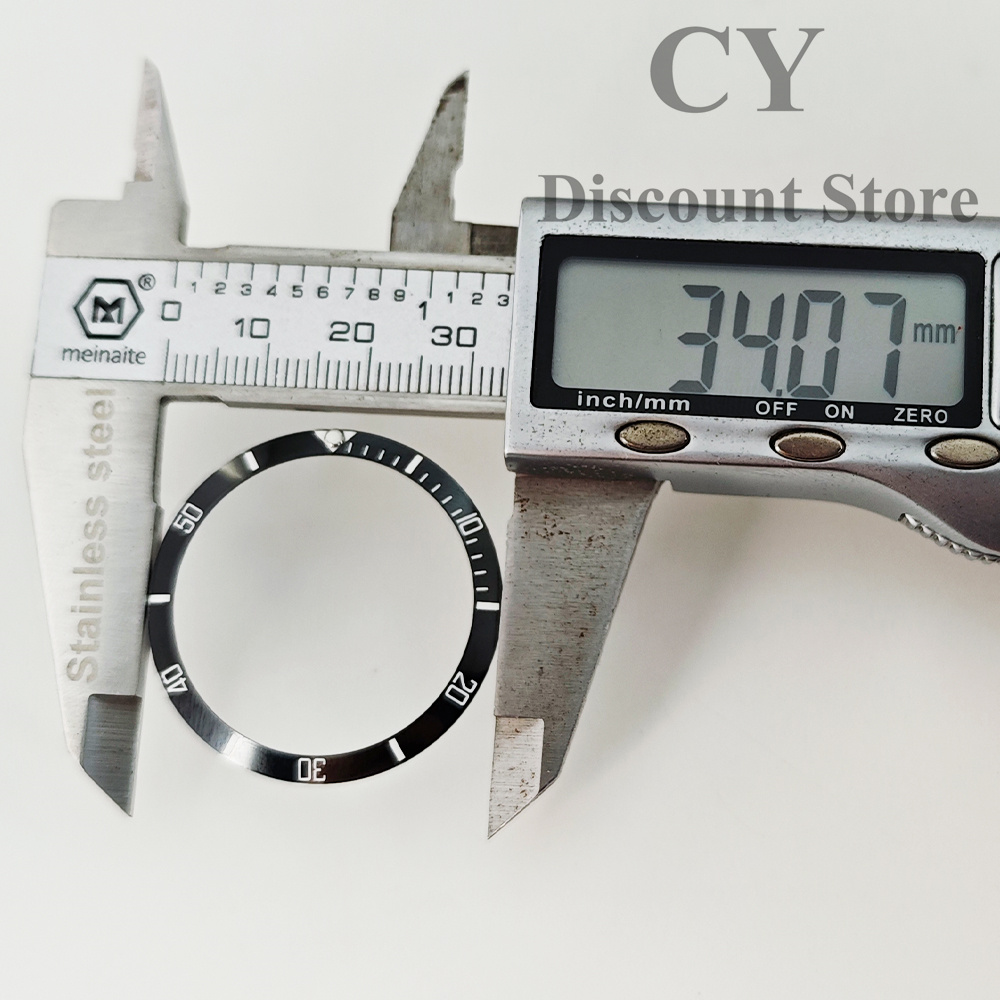 34mm Watch Bezel Insert Bezel Fit Automatic Watch Case For Ring Parts Automatic Watch Replacement