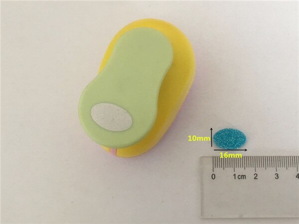 Perforadora De forma ovalada para manualidades, Cortador De Papel Ovalado De 10mm-76mm, para álbum De recortes, bricolaje, elipse, Perfurador,: 1pc 16x10mm