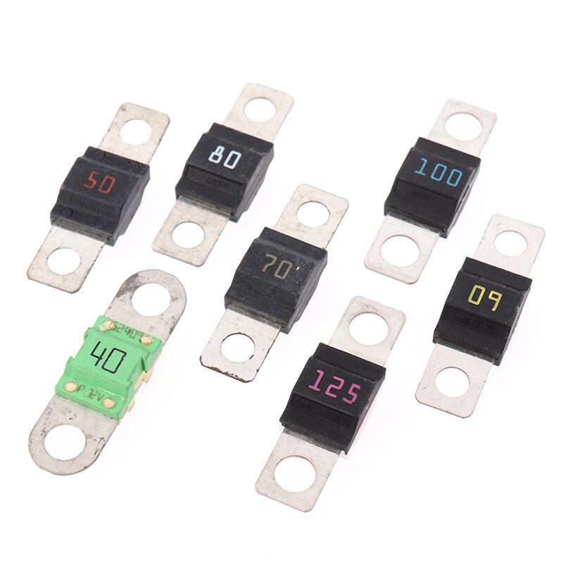 Trompette fourche fusible 40A 50A 60A 70A 80A 100A 125A boulon film d'assurance fixe