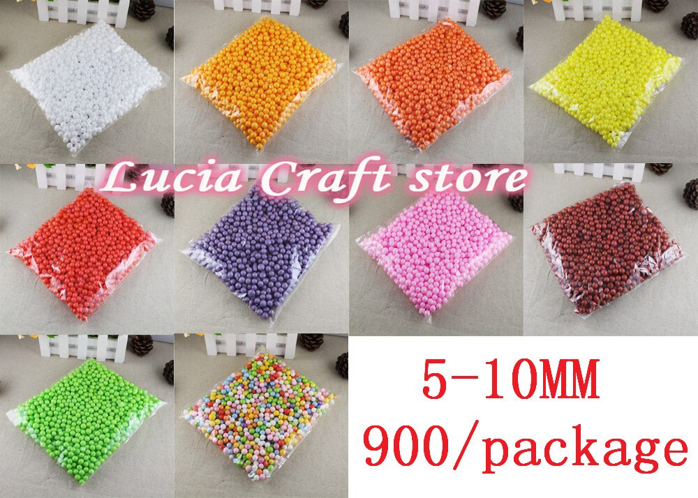 5mm-10mm Mixed foam ball decorative ball DIY 900pcs/lot M0105