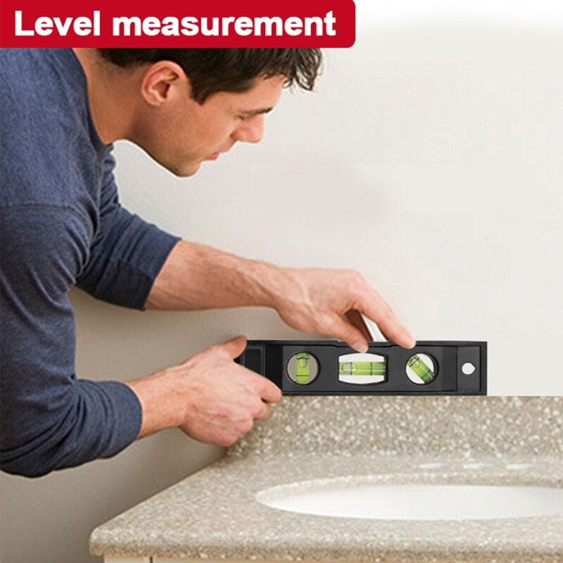 6 inches Tor pedo Level Magnetic Box Level with 180 90 45 Degree Bubble Level Portable Measuring Tool Multipurpose B85C