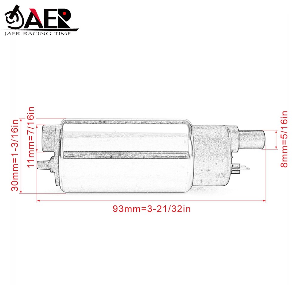 JAER Motorcycle Fuel Pump for Yamaha BX50 BX50N BX50S Gear 50 N50 S50 2007 10B-13907-00 10B-E3907-20