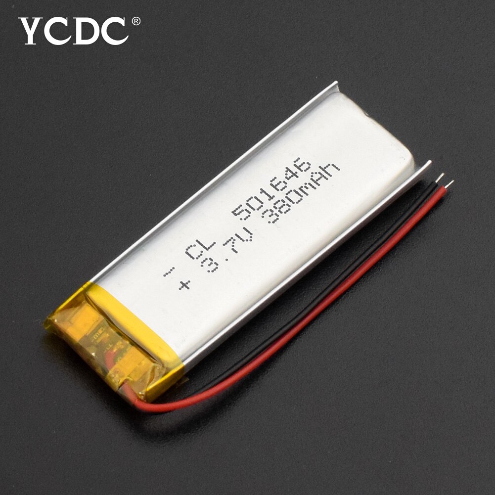 POSTHUMAN 3,7 V 380mAh Li-polymer Batterie 501646 Wiederaufladbare Lithium-Batterie Geeignet für Bluetooth Headset MP3 Batterien