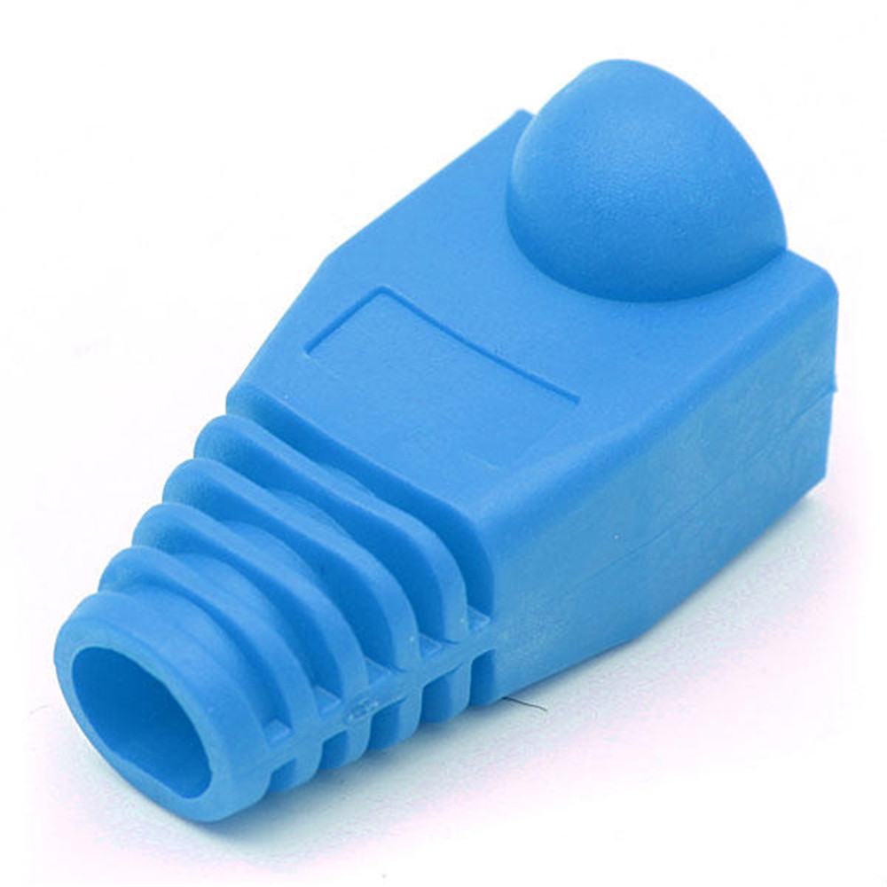 20 Pcs Rubber Modulaire Connector Plug Bescherming Hoofd Cover Gids Cap Voor RJ45 CAT5/6 Producten