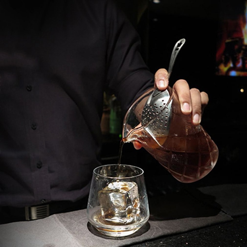 Cocktail Strainer 304 Stainless Steel Julep Strainer Bartender Cocktail Shaker Wine Ice Strainer Bar Percolator Mixed Barware