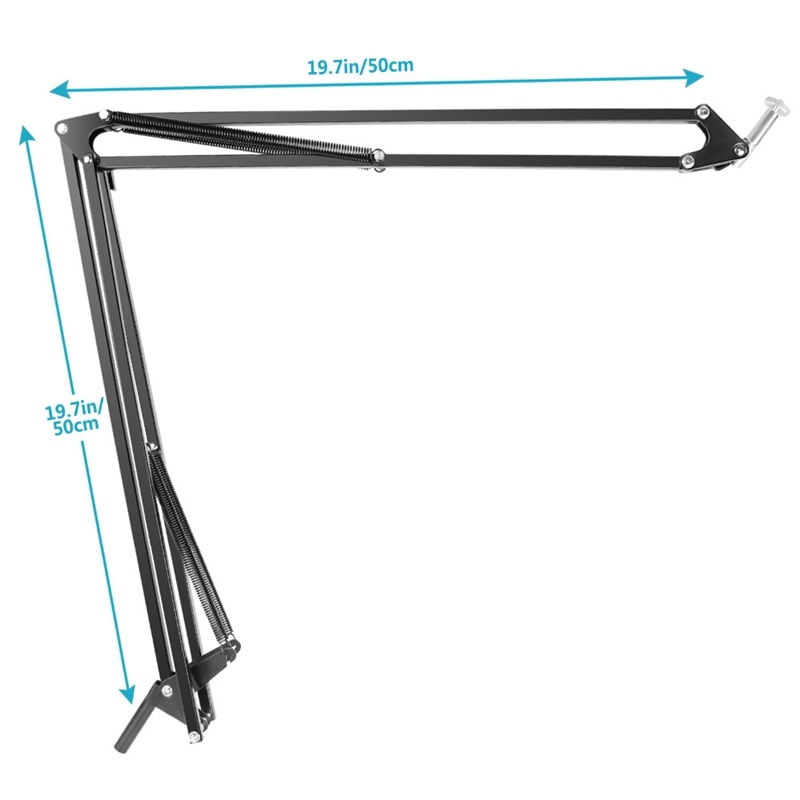 Recording Webcam Holder Stand Clip Mic Adjustable Suspension Boom Table Bracket with Shock Holder Mount for Webcam