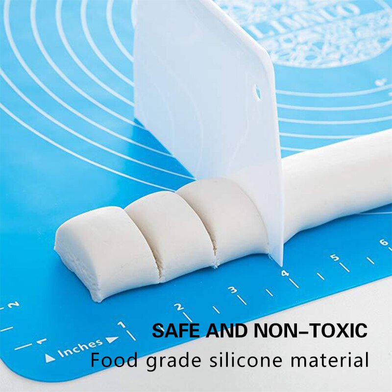 Silicone Baking Mat With Scale Rolling Dough Pad Kneading Dough Mat Non Stick Pastry Sheet Oven Food Grade Liner Baking Tools