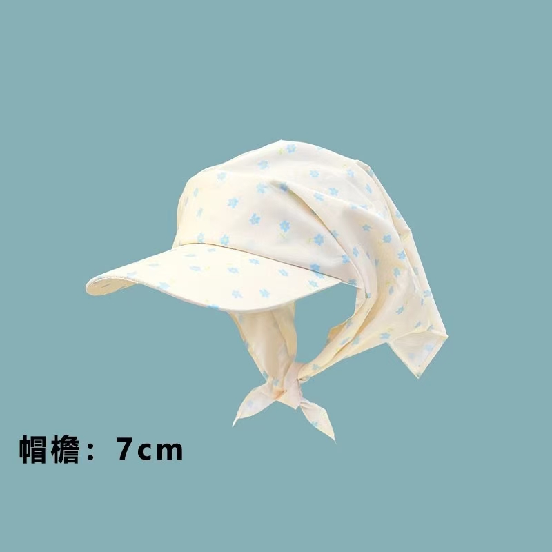 Baseball Cap met grote rand 2025, hoofddoek, zomerzonneschermhoed, Koreaanse versie, vlinderboog, dameszonnehoed: Lavendel