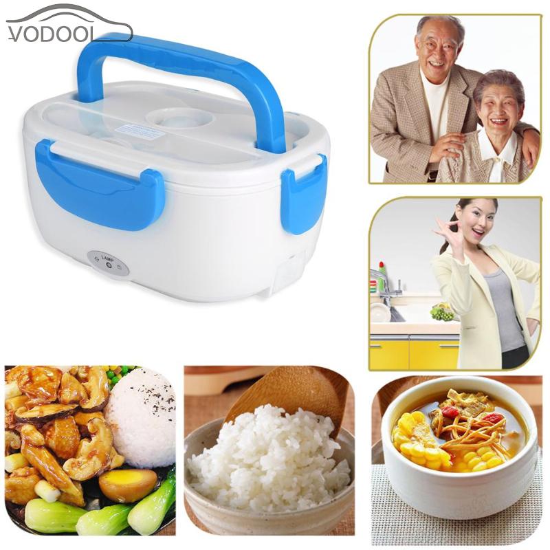 40W 12V Auto Elektrische Verwarming Lunchbox Voedsel Heater Rijst Container Auto Plug Draagbare Verwarmd Lunch Box Warmer