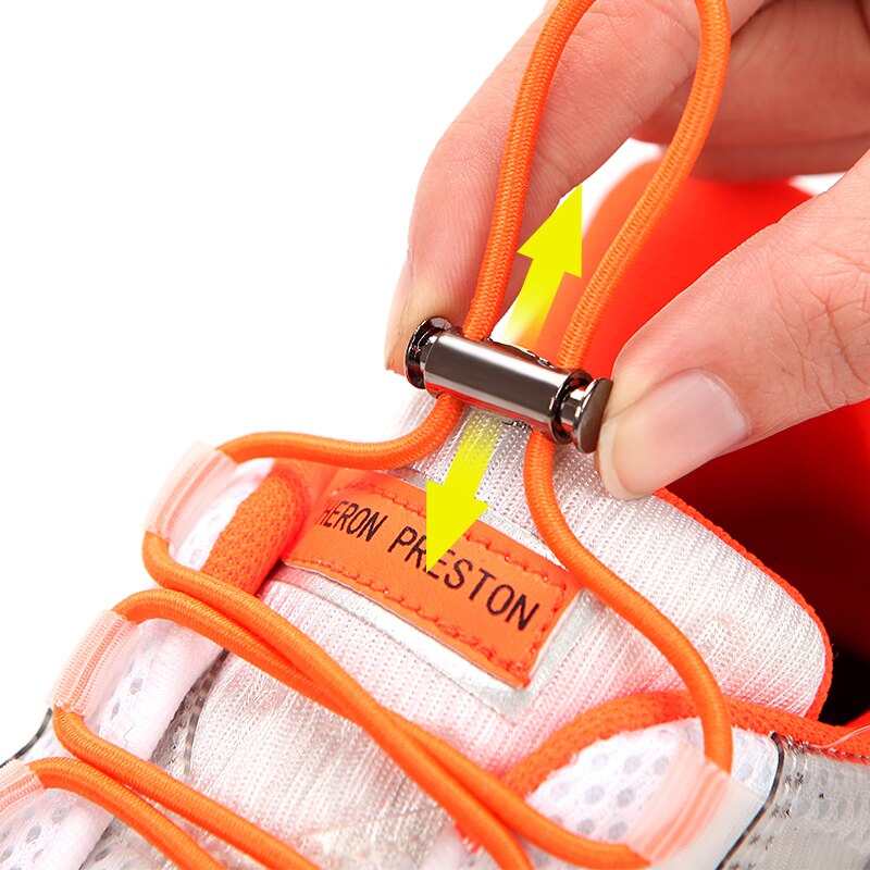 Lacets élastiques en métal pour enfants et adultes, baskets d'extérieur unisexes, pratiques, sans lacets