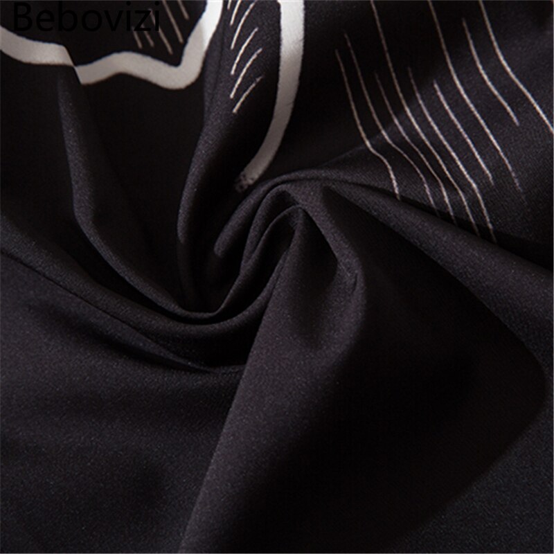 Bebovizi-Conjunto de pantalones tipo Kimono para hombre y mujer, pantalón negro holgado con cintura elástica, estilo chino, estilo japonés,