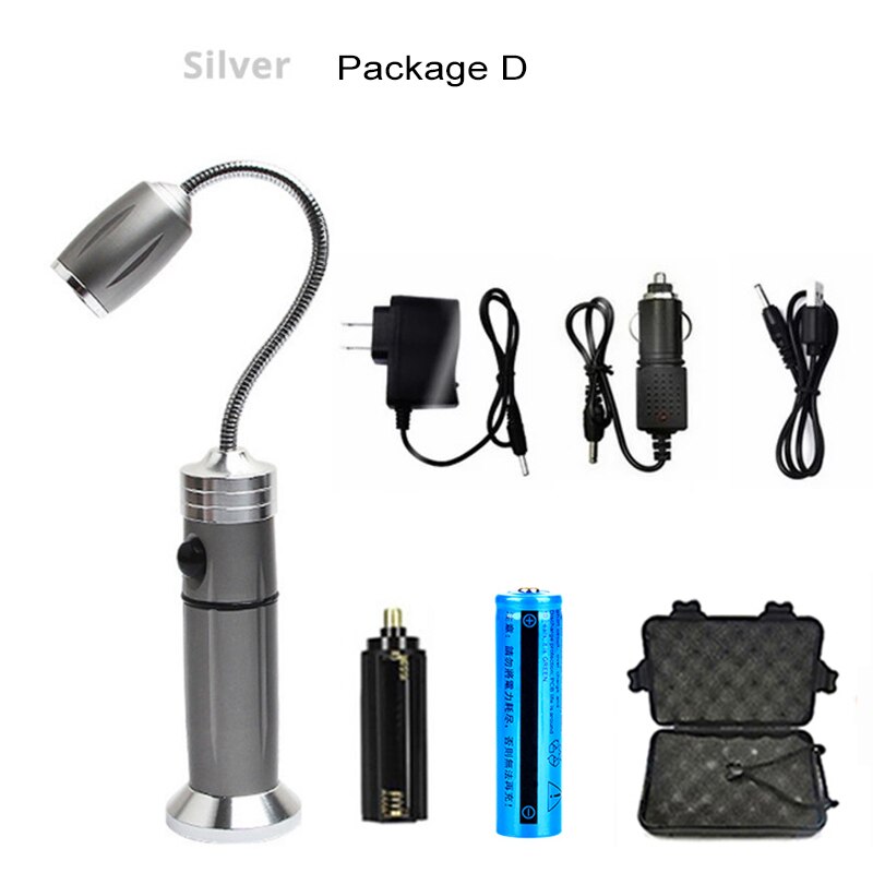D2 Tragbare 360 Grad Magnetische LED Grill Licht Lampe Einstellbar für BBQ Grill Grillen Lichter draussen Grill Beleuchtung Werkzeuge: Paket D