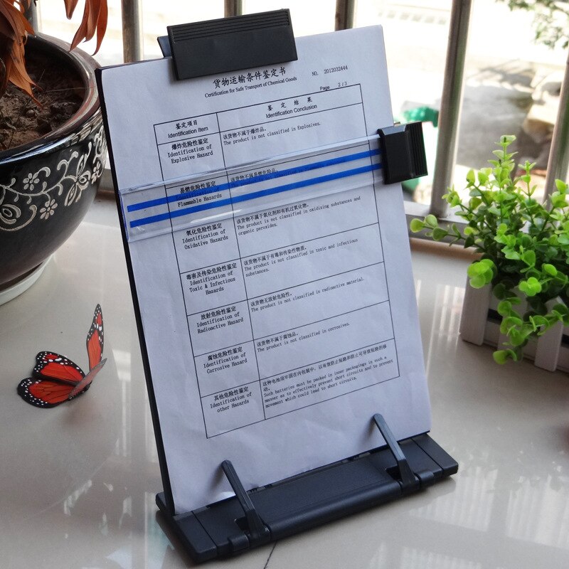 Adjustable Copy Holder ,Desktop Document Holder with Adjustable Clip, A4 Documents Copyholder for Bank Office ,Office Supplies