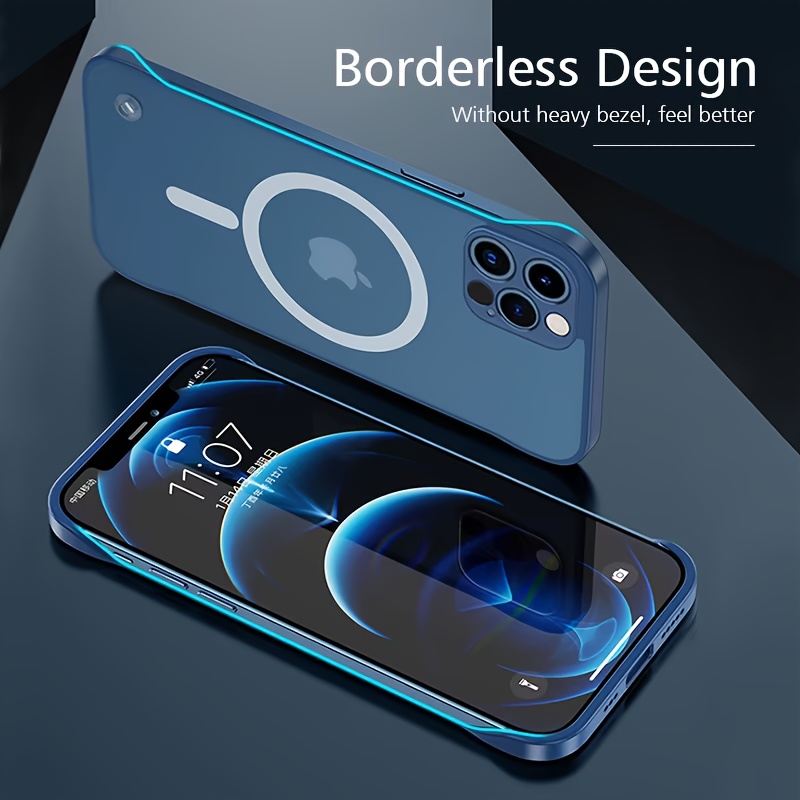 JMUYTOP-funda de carga inalámbrica magnética para iphone 16, 15, 14, 13 Pro Max, carcasa trasera ultra mate, sin de parachoques