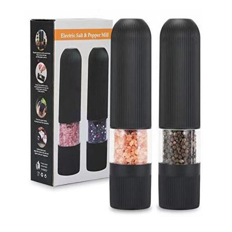 Mut - Electric Luxurious & Fashionable accu kruidenmolen - Grinder with charger - Herbal - Grinder - kruimelaar - crusher - mill - spice - quern - pulverizer - pounder (Grijs met Zwart