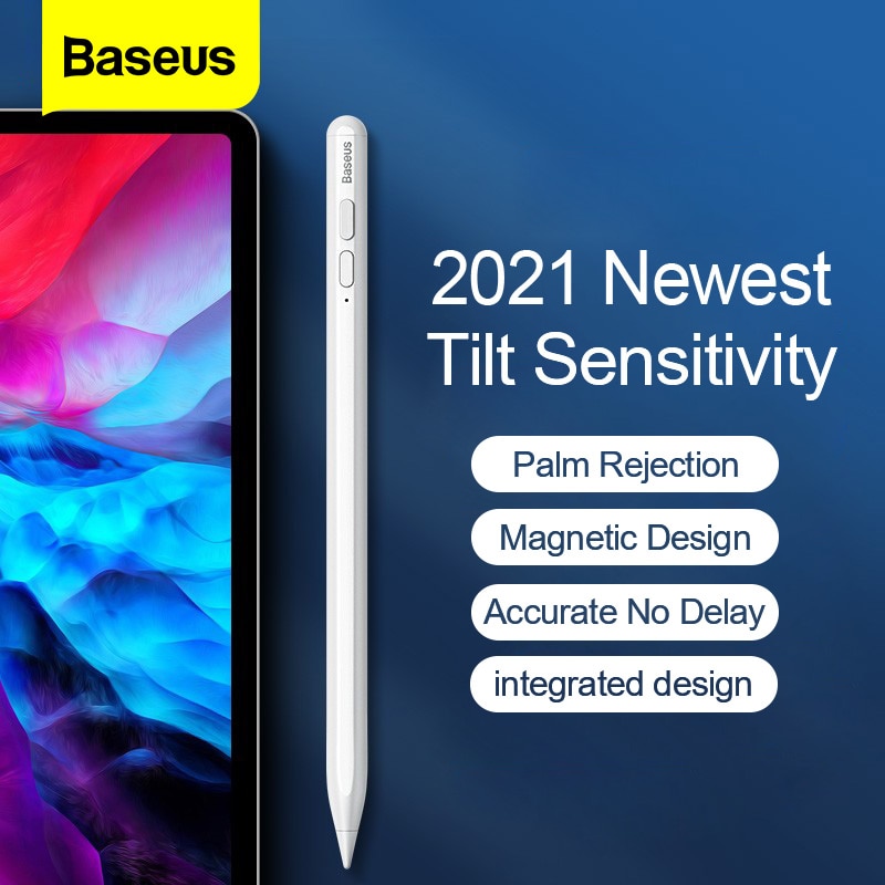Baseus Capacitieve Stylus Pen Voor Apple Ipad Potlood Mobiele Telefoon Stylus Touch Pads Magnetische Pen Voor Ipad Pro Air 4 Pen Tip