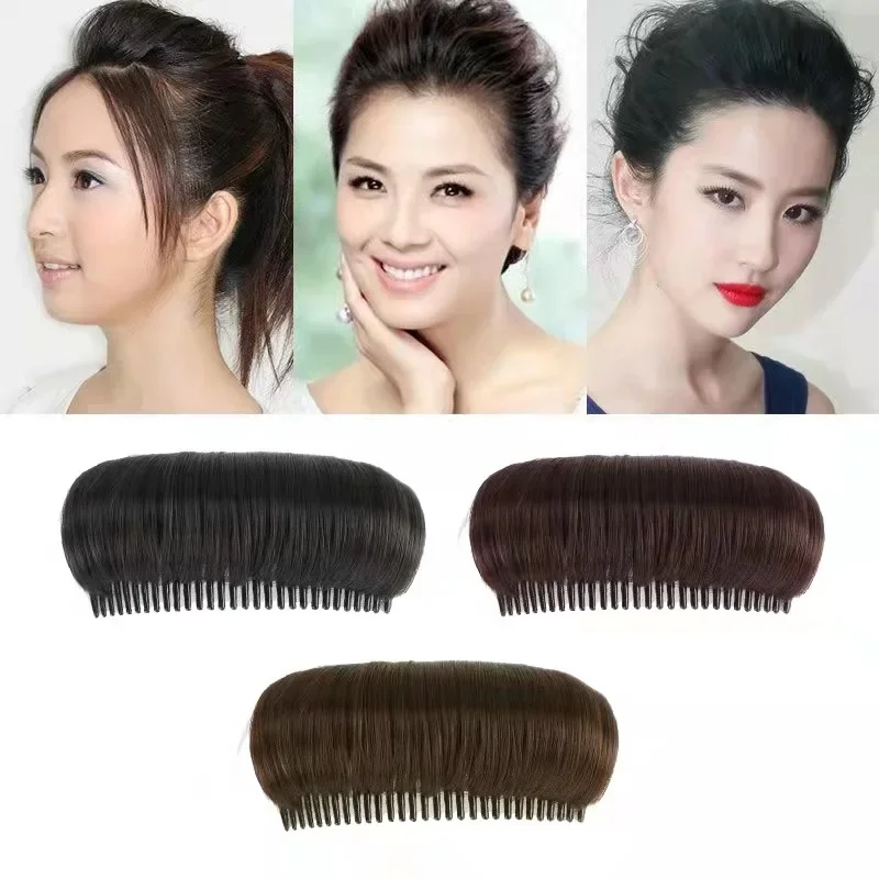 Invisible Fluffy Hair Pad Wig Cushion Comfortable High Temperature Fiber Insert Comb Fluffy Hair Clip Increase Hair Style Tools