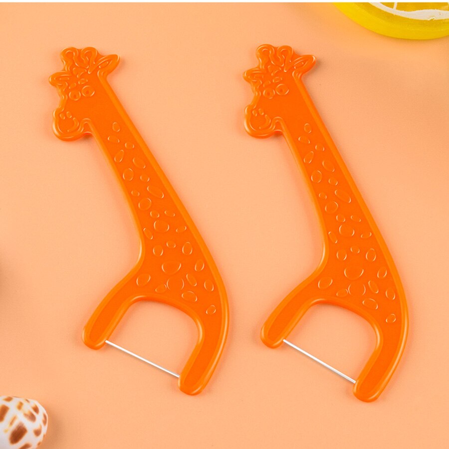 Kids Cartoon Dental Flosser Oral Care Deicduous Teeth Gum Care Easy Use Dental Interdental Brushes Dentales Floss