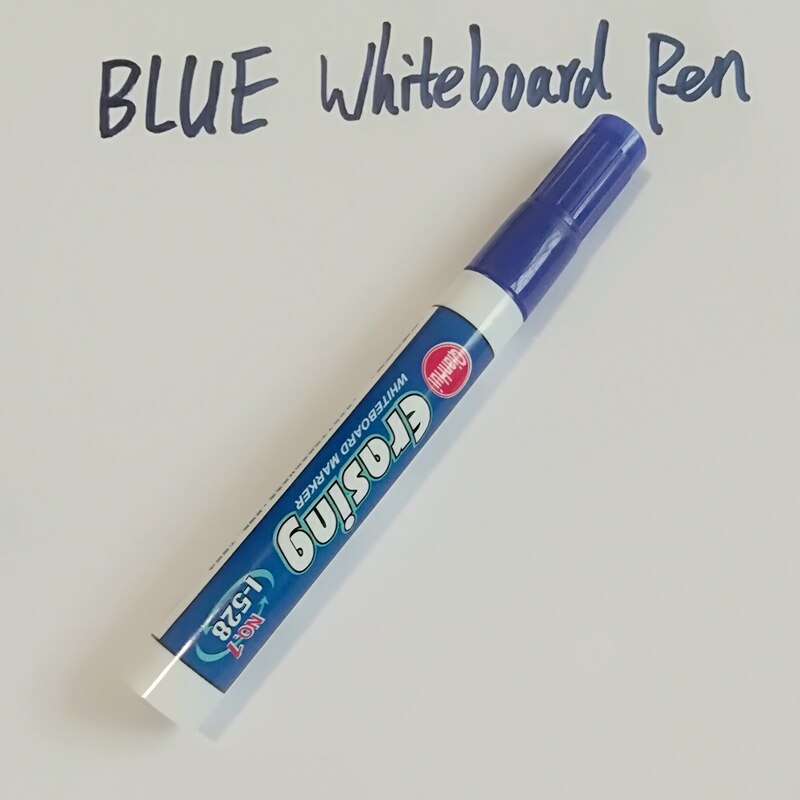 Rotulador de pizarra blanca de colores, marcador de tiza líquida, vidrio borrable, fabricante de cerámica, papelería, suministros escolares de oficina: Blue