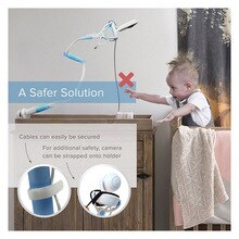 flexibel Baby Video Monitor Halterung Halfter Krippen Bett Überwachung Halfter Stehen für Zuhause Kindergarten DNJ998