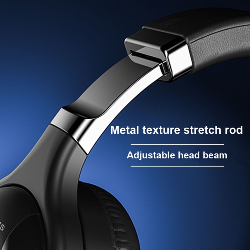 Casque sans fil Bluetooth casque de jeu Bluetooth 5.0 3D stéréo pliable lumière LED avec Radio FM TF carte pour téléphone portable