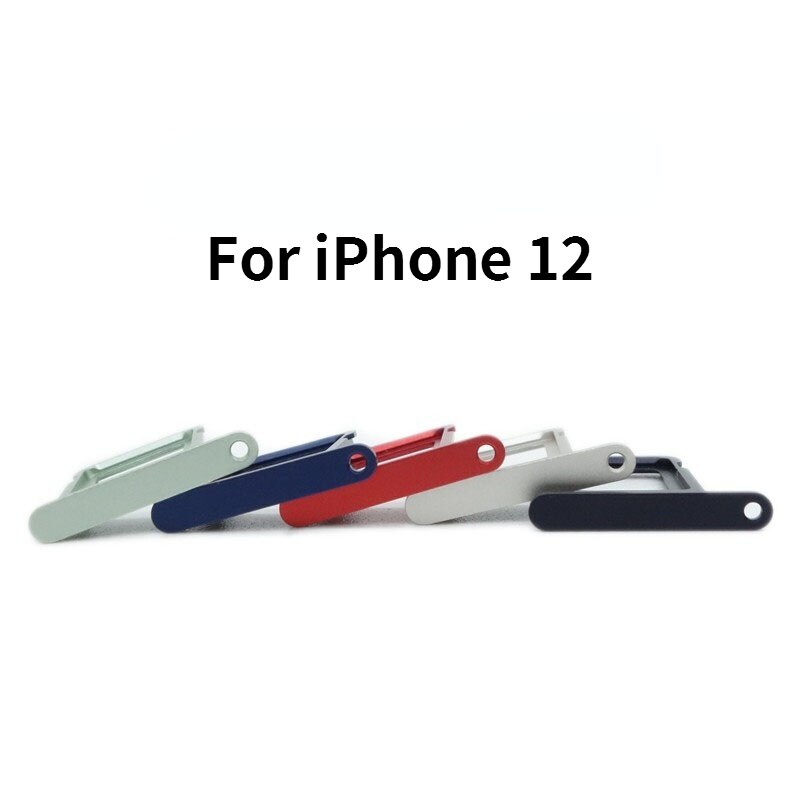 Voor Apple Iphone 12 IPhone12 Enkele Sim Kaarthouder Simkaart Slot Metal Sim Card Tray Simkaart Adapter Met Open Eject pin Sleutel