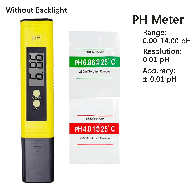 Digital PH Meter EC TDS Tester ORP Meters Conductivity Detector Water Analyser Purity Measurement for Hydroponics Pool: 0.01 PH Meter 2