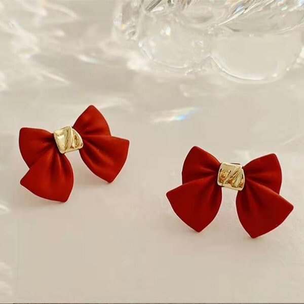 Pendientes de cristal con forma de bola para mujer y niña, aretes pequeños con forma de corazón y Bola de Color rojo geométrico, Circonia cúbica, zirconia, circonita, zirconita, , boda: ER21Y0855