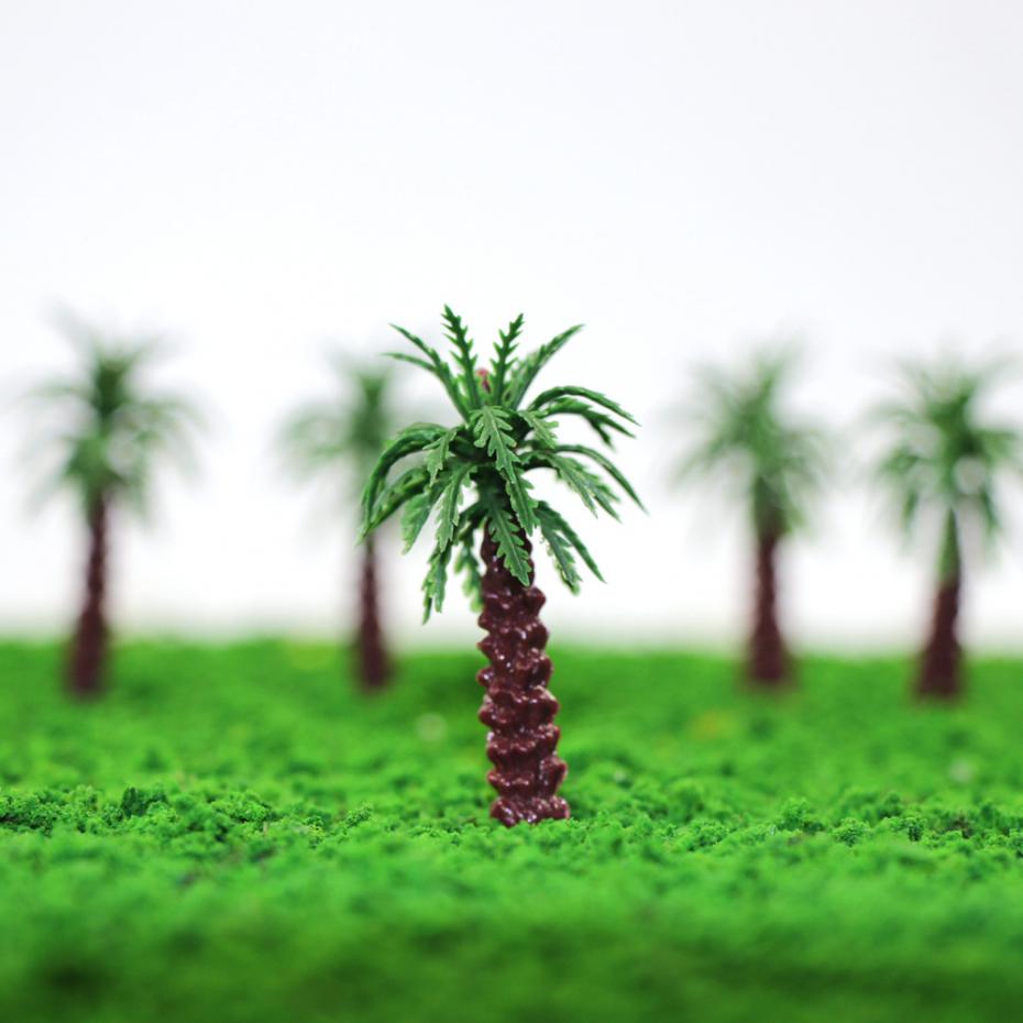 YS05 20pcs 30mm-105mm Model Palm Trees Model Layout Train Scale 1:250 - 1:50 Z HO Scale