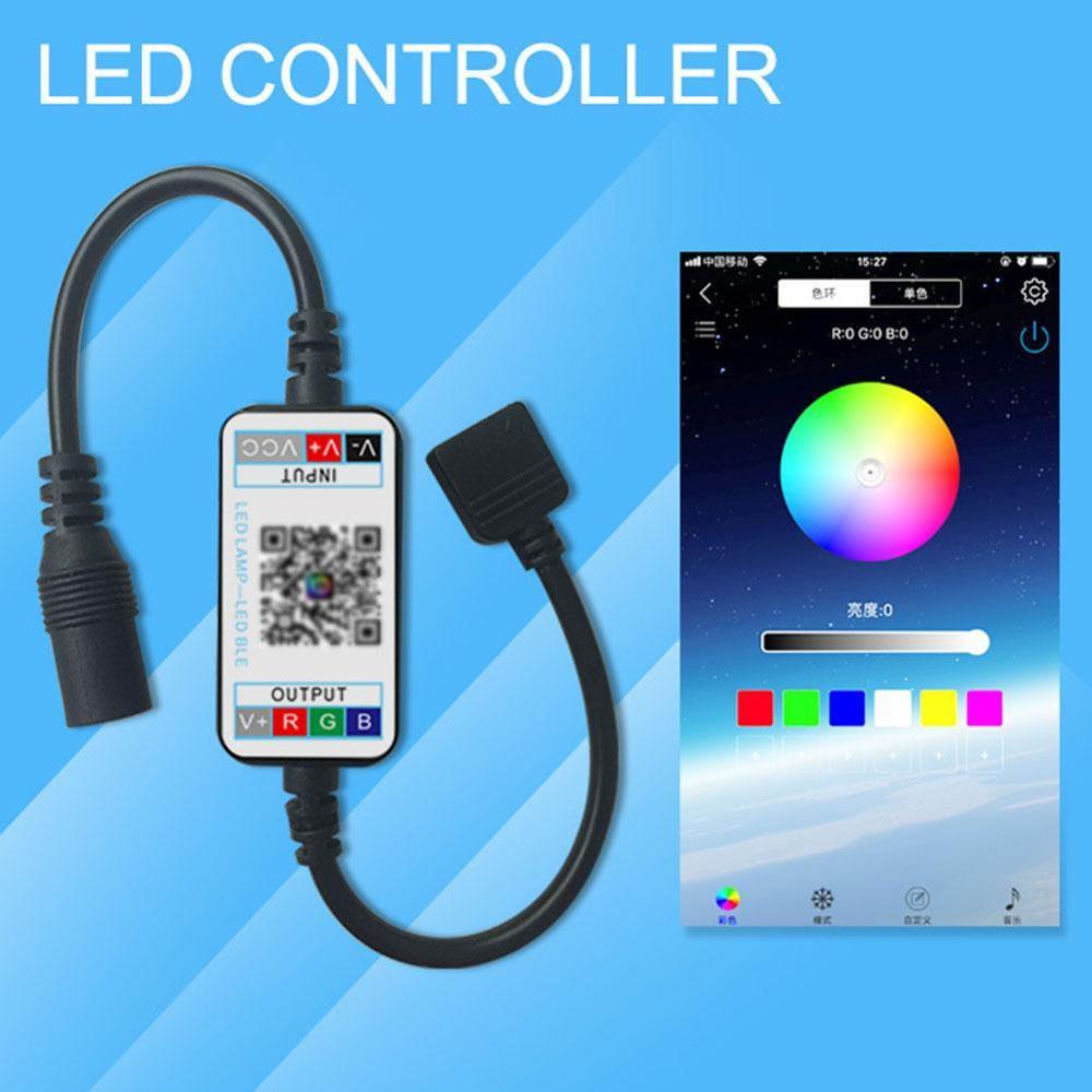 Smart RGB Bluetooth USB LED Remote Controller For 3528 Light Backlight TV Strip 5050 Multicolor RGB Changing L9X6